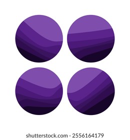Abstract circle with white gradient purple motif
