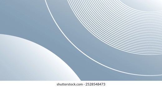 Abstract circle white gray wave light technology texture background. Abstract big data digital concept abstract