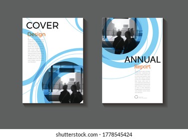 abstract Circle yellow background modern cover design modern book cover Brochure cover  template,annual report, magazine and flyer layout Vector a4