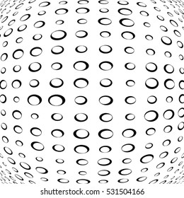 Abstract Circled Overlay Stamp Texture For Your Design. EPS10 vector.