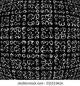 Abstract Circled Overlay Stamp Texture For Your Design. EPS10 vector.