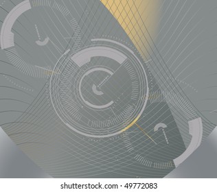 Abstract Circle/Gears Illustration