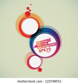 Abstract circles background