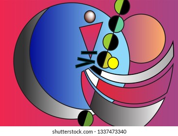 abstract circles background