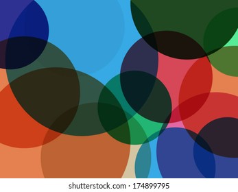 Abstract circles background