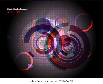 Abstract circles background