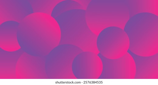Abstract circles background with colorful gradient. EPS Vector illustration