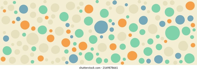 Abstract circles background. Colorful rounded geometric shapes. Minimal modern design. Vector backdrop texture or pattern.