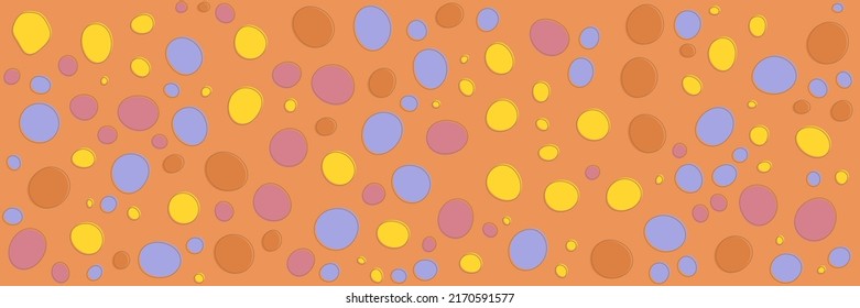 Resumen de los círculos de fondo. Formas geométricas redondeadas y coloridas. Diseño minimalista y moderno. Textura o patrón de fondo del vector. Gran textura.