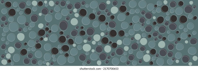 Abstract circles background. Colorful rounded geometric shapes. Minimal modern design. Vector backdrop texture or pattern. Dark texture.