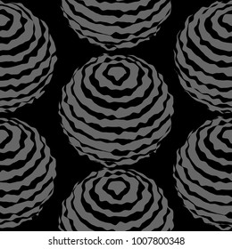 Abstract circles background. Creative geometric pattern. Modern design dark background.