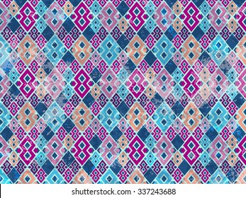 Abstract circles background. Ethnic tribal texture. Trendy vector background can be used for web design, textures and fashion textile fabric, cases, printed products.