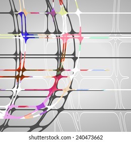 Abstract circles background futuristic dynamic illustration.