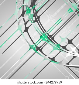 Abstract circles background futuristic dynamic illustration.