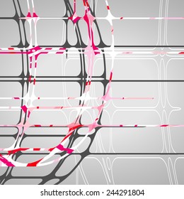 Abstract circles background futuristic dynamic illustration.