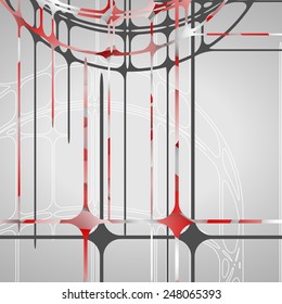 Abstract circles background futuristic dynamic illustration.