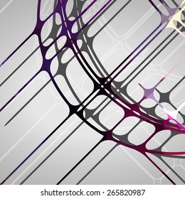 Abstract circles background futuristic dynamic illustration.