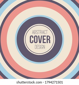 Abstract circles background. Abstract geometric composition. Retro colors. Applicable for covers, placards, posters, brochures, flyers, banner designs. Color vector illustration.