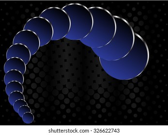 Abstract circles background with halftone effect