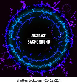 Abstract circles background. Place for your text. Vector illustration