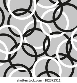 Abstract circles background. Seamless pattern