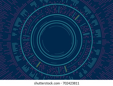 abstract circles background sound wave concept