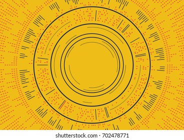 abstract circles background sound wave concept
