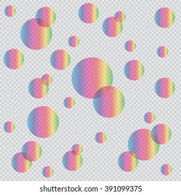 abstract circles background with transparent colors