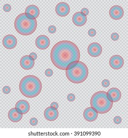 abstract circles background with transparent colors