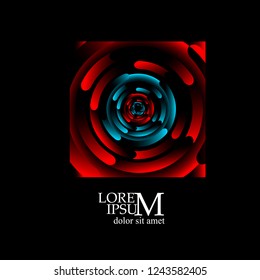 Abstract circles background. Vector