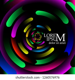 Abstract circles background. Vector
