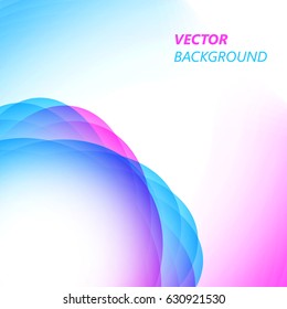 Abstract circles background, vector. 