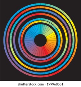 Abstract circles background. Vector illustration
