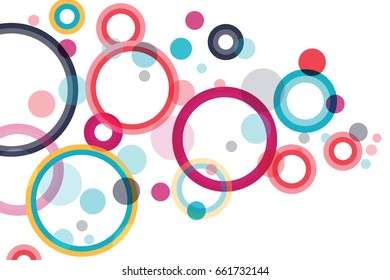 Abstract Circles background vector illustration