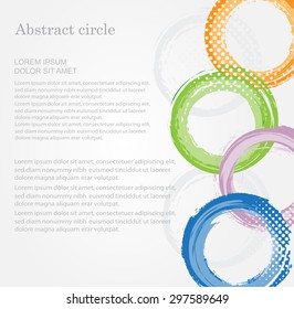 Abstract circles background.Color circles background.Vector illustration.