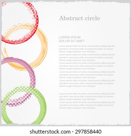Abstract circles background.Color circles background.Vector illustration.