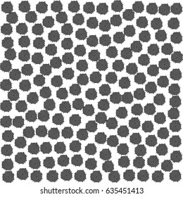abstract circles balls. white background. monochrome effect. grunge texture. vector illustration.