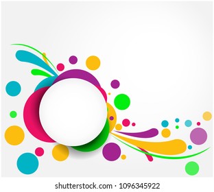 Diseño de colores en círculos abstractos