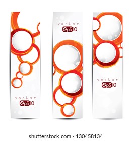 Abstract circles colored design