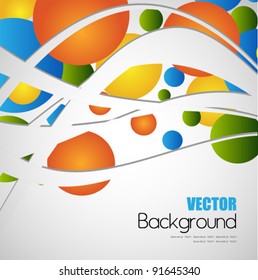 abstract circles colorful background
