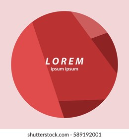 Abstract Circles colorful geometric background