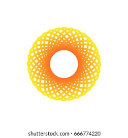 Abstract circles design.Abstract rosette.
