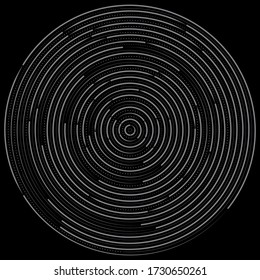 abstract circles with differents lines