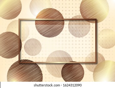 Abstract circles from doodles on a white background, halftone. Frame for text. Template for your design. Vector illustration