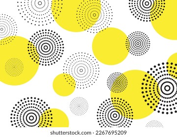 Abstract circles dot geometric vector background