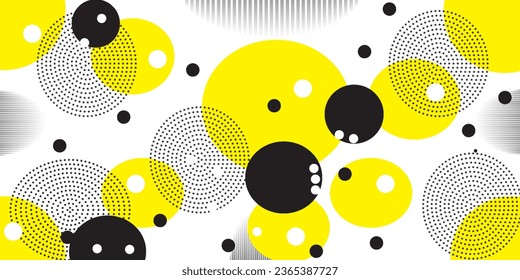 Abstract circles dot geometric vector background