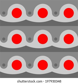 Abstract circles and dots pattern.