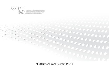 Abstrakte Kreise gepunkteter Hintergrund. Dots Wave Muster. EPS10-Vektorgrafik