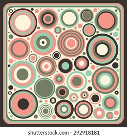 abstract circles in frame