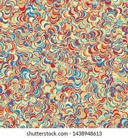 Abstract Circles Generative Art background illustration